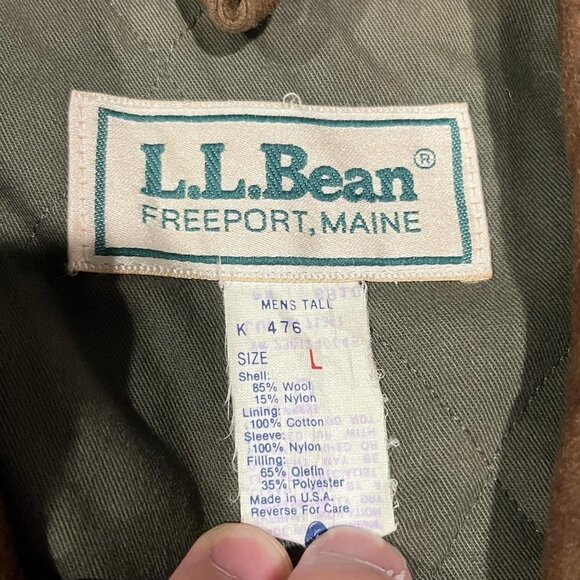 L.L BEAN PLAID ZIP VINTAGE COAT - Picture 12 of 15